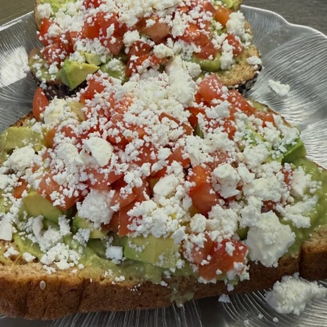 Two Slices of Avocado Toast.