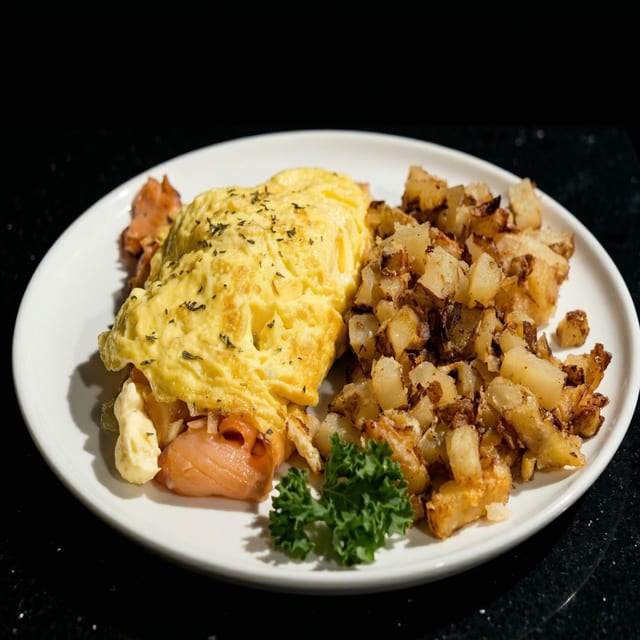 Lox Omelette.