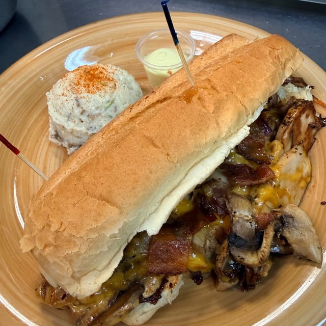 Chicken Hoagie Sandwich.