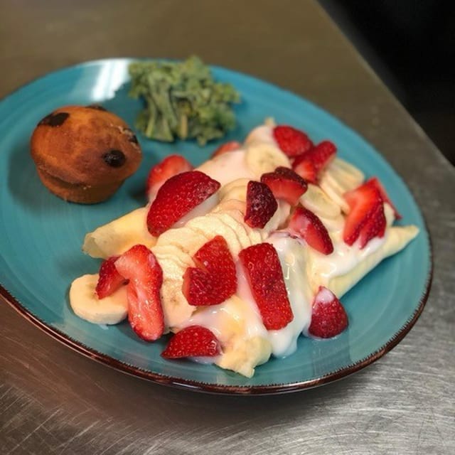Chilled Fruit Crepes.