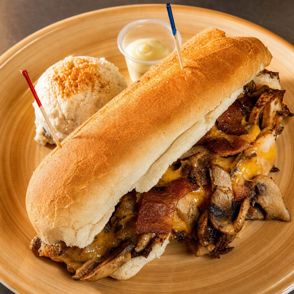 Chicken Hoagie Sandwich.